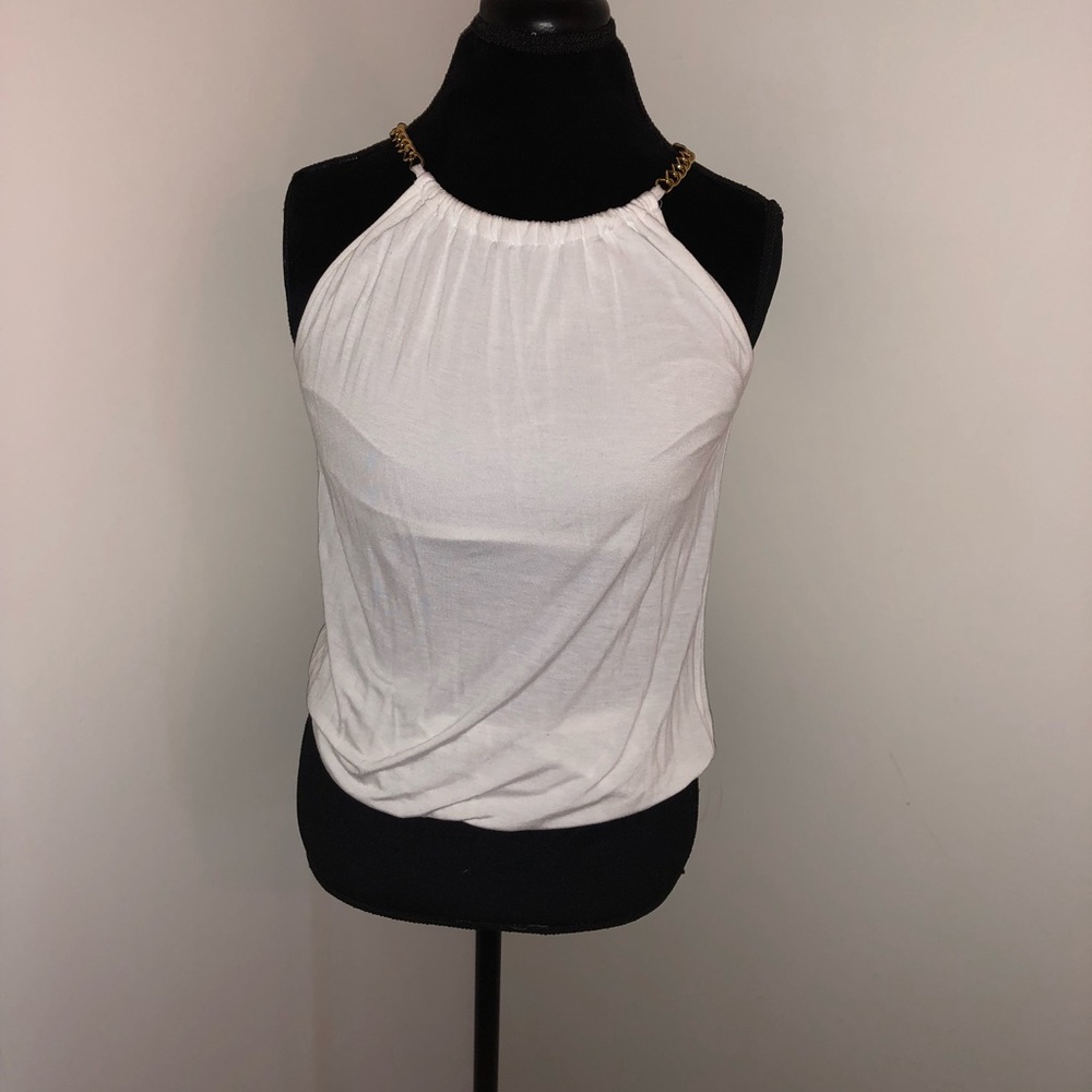 New York and Company White Halter Top